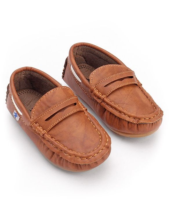 Cute Walk by Babyhug Slip On Formal Loafer Shoes - Coffee  Brown