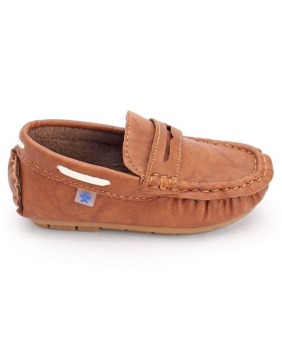 Cute Walk by Babyhug Slip On Formal Loafer Shoes - Coffee  Brown