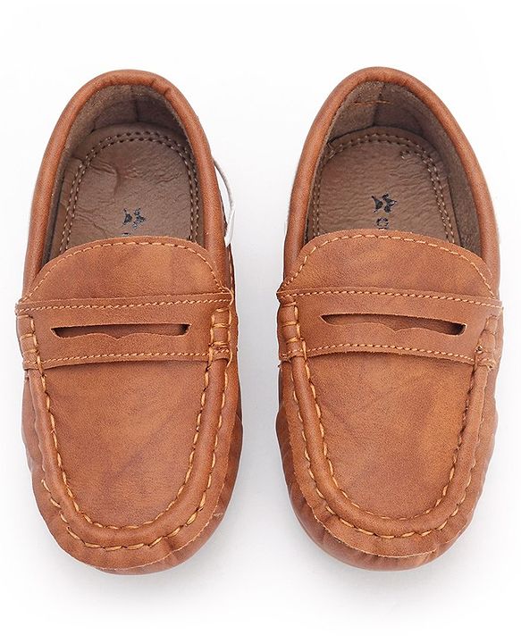 Cute Walk by Babyhug Slip On Formal Loafer Shoes - Coffee  Brown
