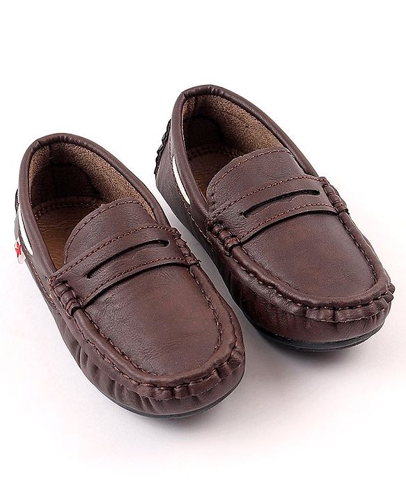 Cute Walk by Babyhug Slip On Formal Loafer Shoes - Brown