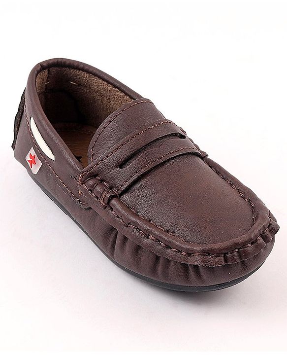 Cute Walk by Babyhug Slip On Formal Loafer Shoes - Brown