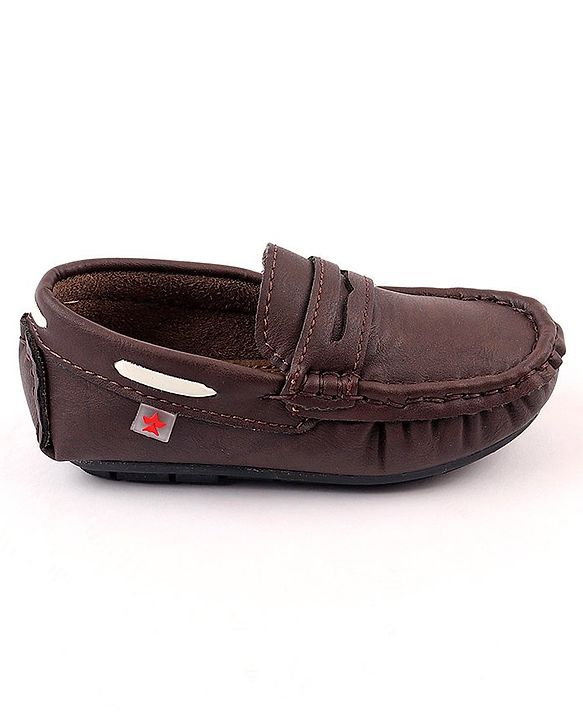 Cute Walk by Babyhug Slip On Formal Loafer Shoes - Brown