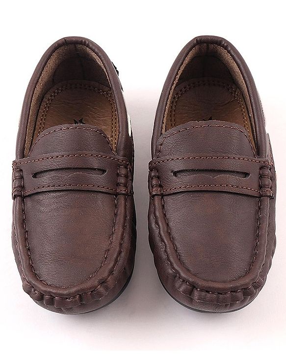Cute Walk by Babyhug Slip On Formal Loafer Shoes - Brown