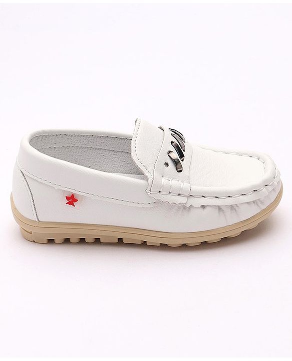 Cute Walk by Babyhug Slip On Party Wear Shoes - White