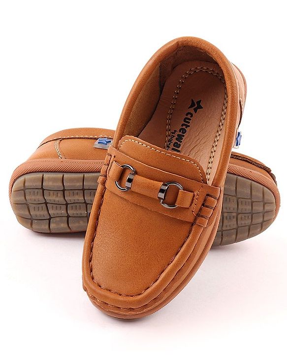 Cute Walk by Babyhug Loafer Shoes - Brown