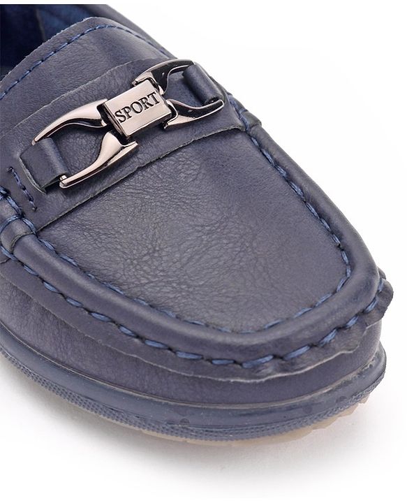 Cute Walk by Babyhug Party Wear Slip On Shoes - Navy Blue