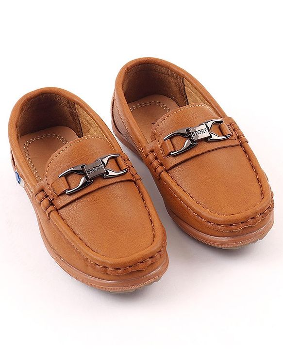 Cute Walk by Babyhug Party Wear Slip On Shoes - Navy Blue