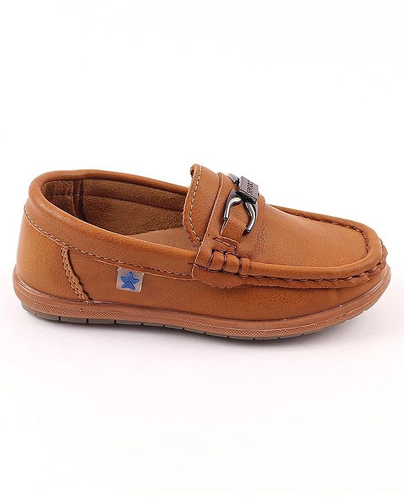 Cute Walk by Babyhug Party Wear Slip On Shoes - Navy Blue