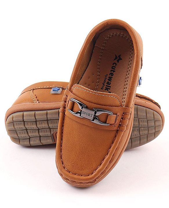 Cute Walk by Babyhug Party Wear Slip On Shoes - Navy Blue