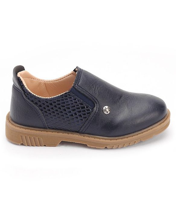 Cute Walk by Babyhug Formal Shoes - Navy Blue