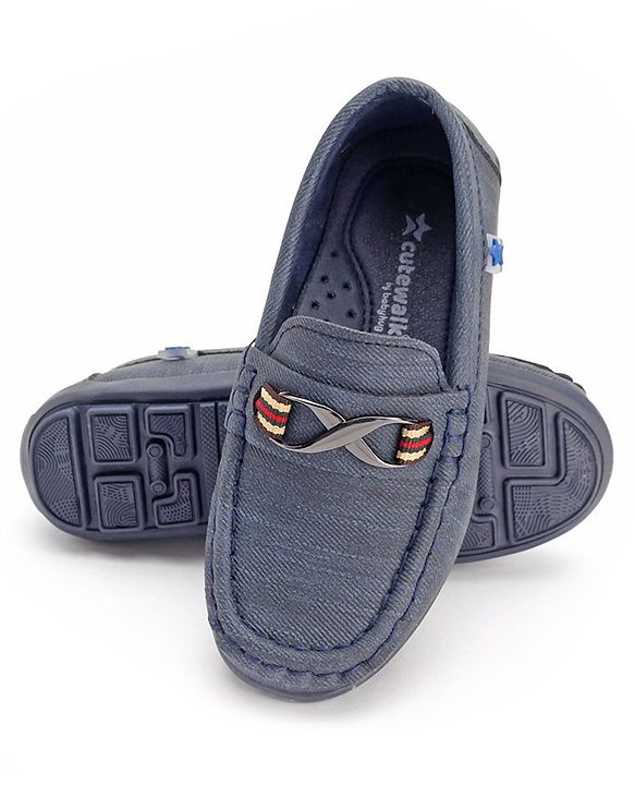 Cute Walk by Babyhug Formal Shoes - Navy Blue