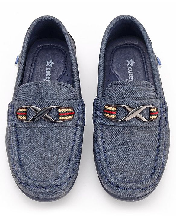 Cute Walk by Babyhug Formal Shoes - Navy Blue