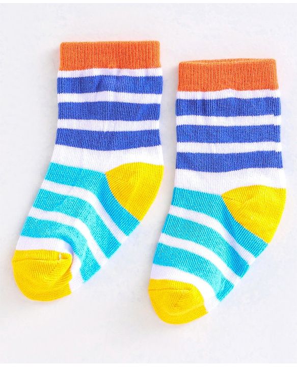 Cute Walk by Babyhug Anti Bacterial Ankle Length Non Terry Socks Unicorn Design Pack of 7 - Pink & White