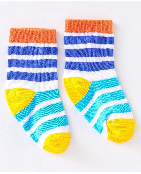 Cute Walk by Babyhug Anti Bacterial Ankle Length Non Terry Socks Unicorn Design Pack of 7 - Pink & White