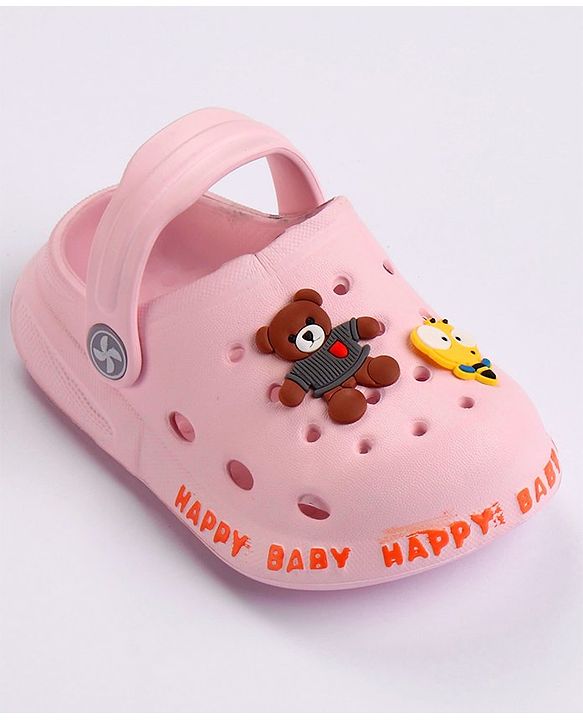 Cute Walk by Babyhug Slip On Clogs with Applique - Pink (Applique Design May Vary)