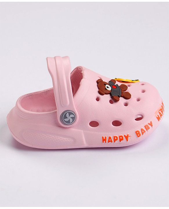 Cute Walk by Babyhug Slip On Clogs with Applique - Pink (Applique Design May Vary)