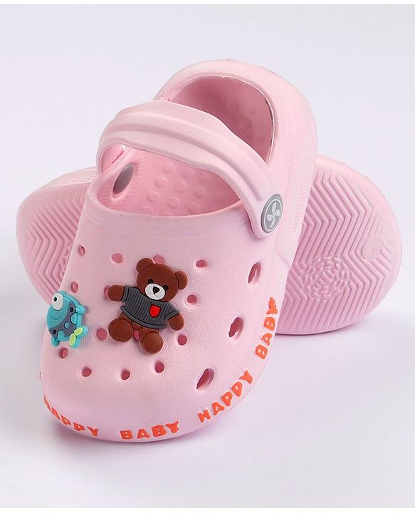 Cute Walk by Babyhug Slip On Clogs with Applique - Pink (Applique Design May Vary)