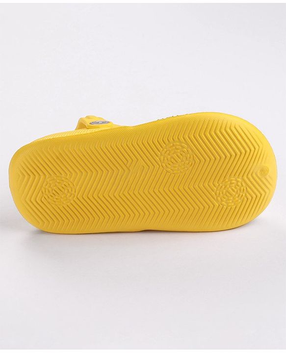 Cute Walk by Babyhug Slip On Clogs With Teddy Applique - Yellow