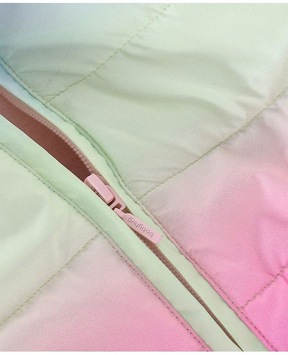 Babyhug Full Sleeves Solid Colours Padded Hooded Jacket - Multicolour