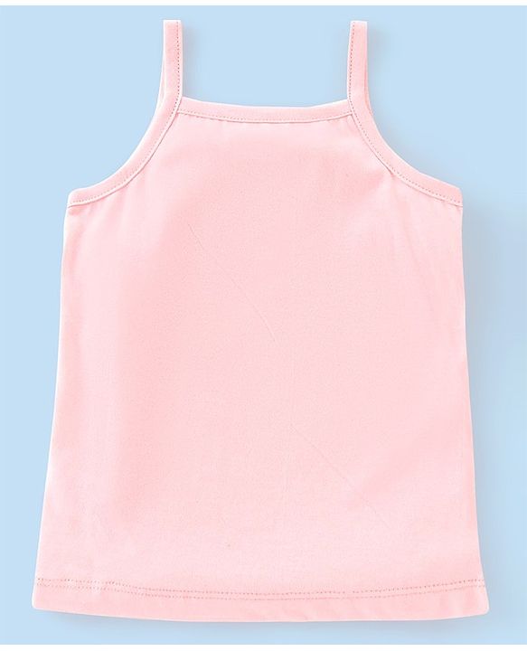 Babyhug 100% Cotton Sleeveless Slips Pack Of 3 - Pink White & Blue