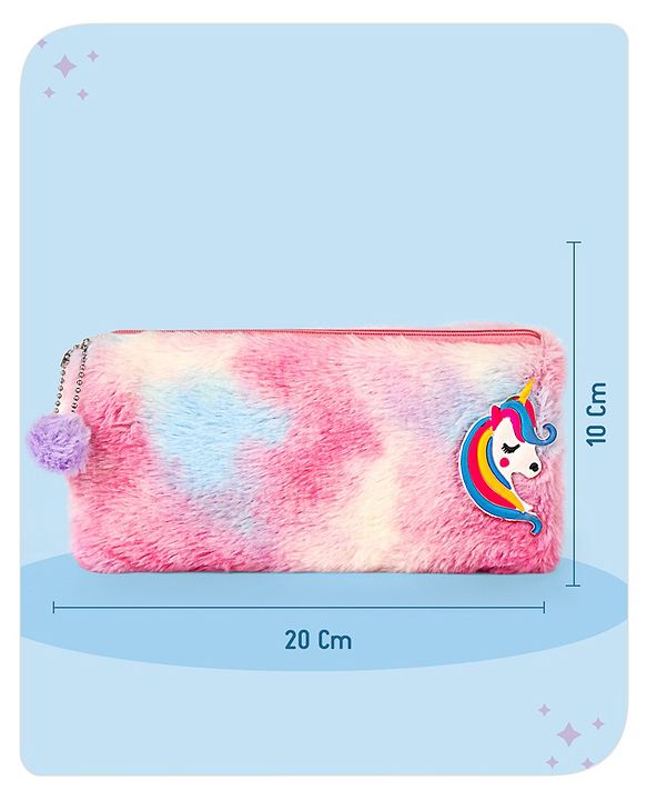 Babyhug Unicorn Pencil Pouch -Multicolor
