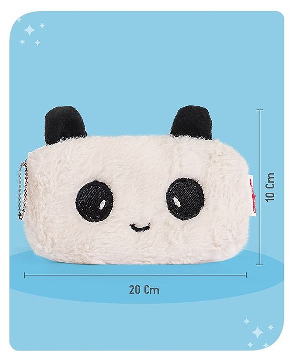 Babyhug Panda Pencil Pouch -Multicolor