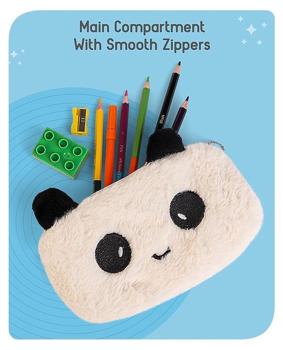 Babyhug Panda Pencil Pouch -Multicolor