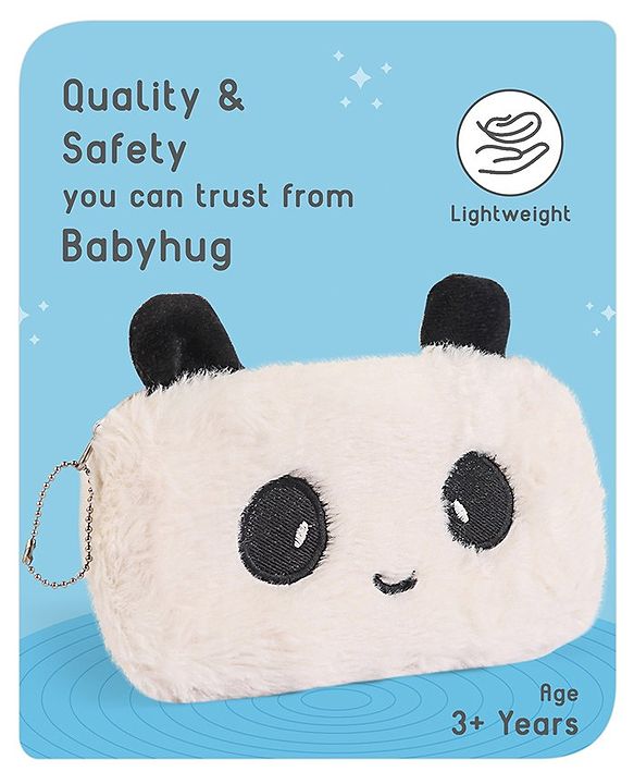 Babyhug Panda Pencil Pouch -Multicolor