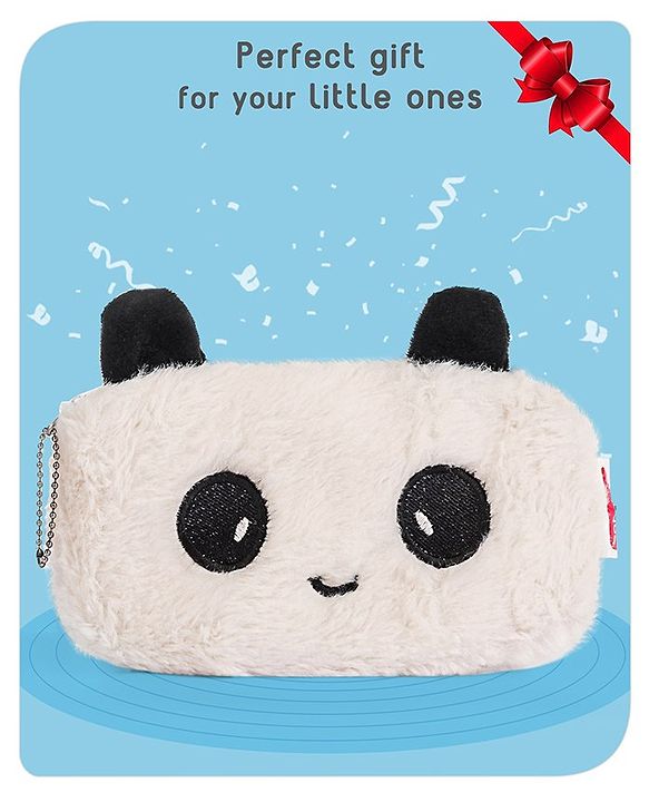Babyhug Panda Pencil Pouch -Multicolor