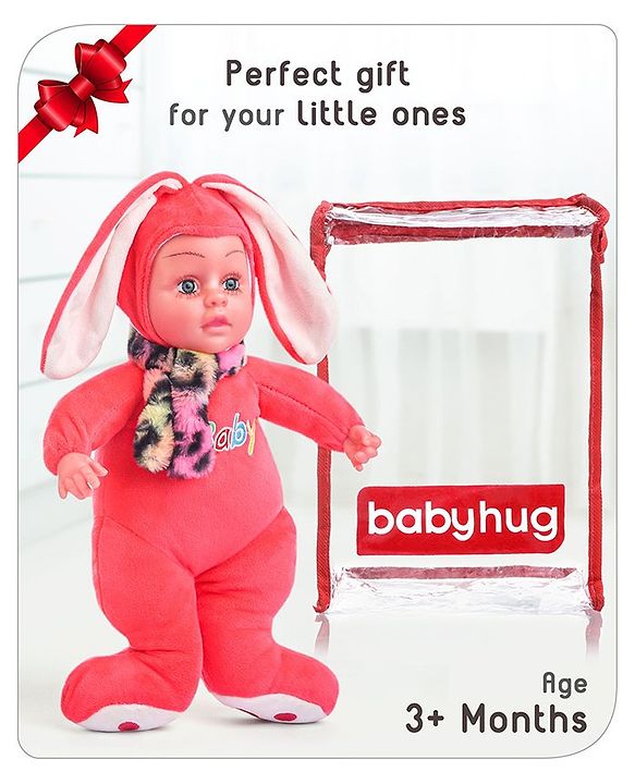 Babyhug Rabbit Standing Doll (Colour may Vary) - Height 35.5 cm