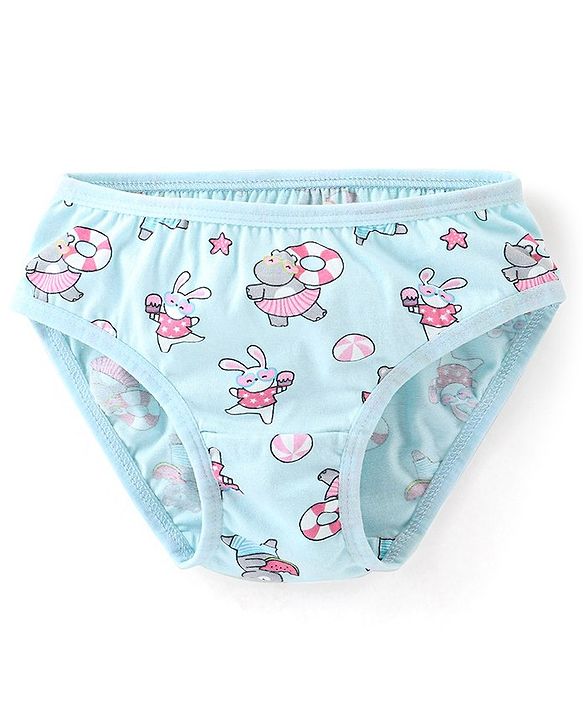 Babyhug 100% Cotton Panties With Polka Dot Print Pack of 3 - Multicolor