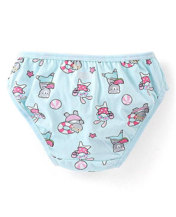 Babyhug 100% Cotton Panties With Polka Dot Print Pack of 3 - Multicolor