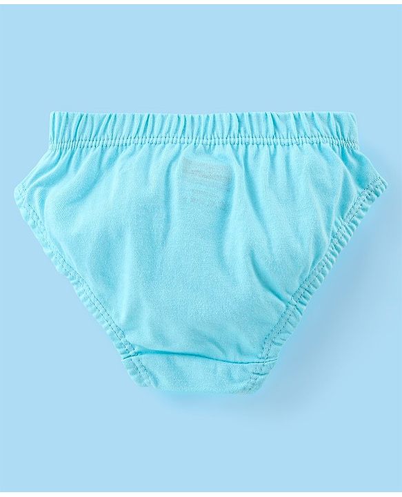 Babyhug 100% Cotton Panties Dot & Floral Print Pack of 3- Pink Blue & White