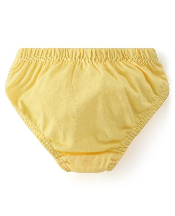 Babyhug 100% Cotton Panties Fruits Print Pack of 3 - Red White & Yellow