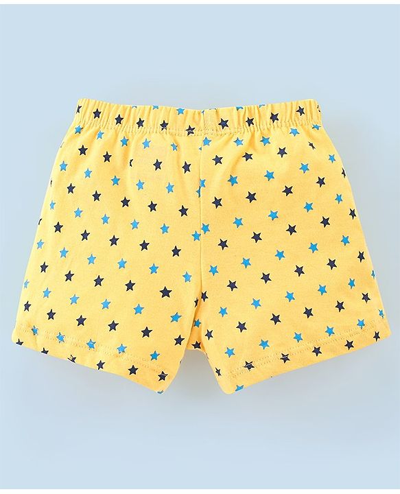 Babyhug 100% Cotton Star Printed Trunk Pack of 5 - Multicolour