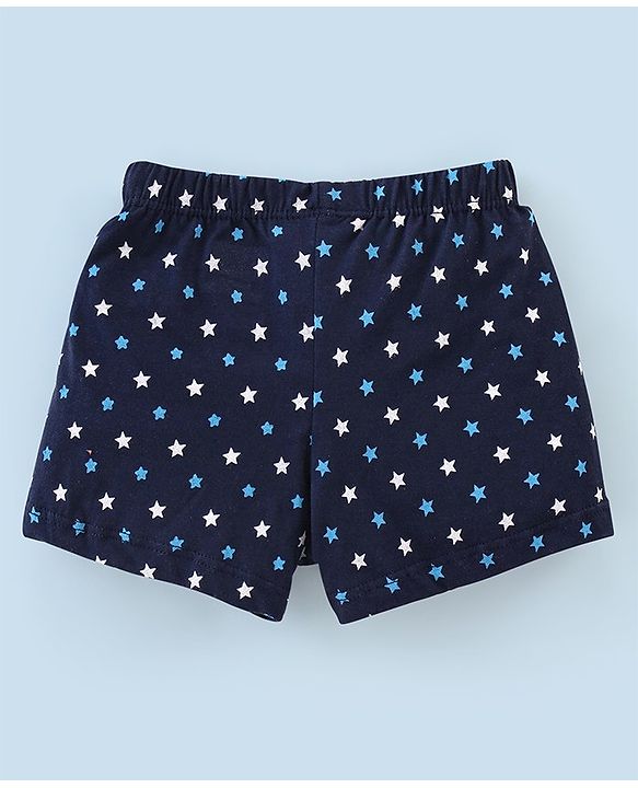 Babyhug 100% Cotton Star Printed Trunk Pack of 5 - Multicolour