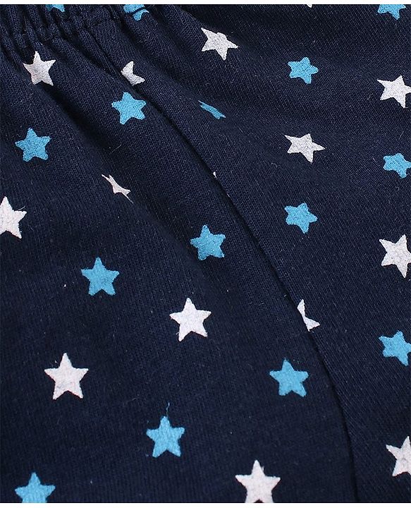 Babyhug 100% Cotton Star Printed Trunk Pack of 5 - Multicolour