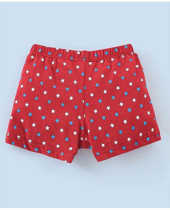 Babyhug 100% Cotton Star Printed Trunk Pack of 5 - Multicolour