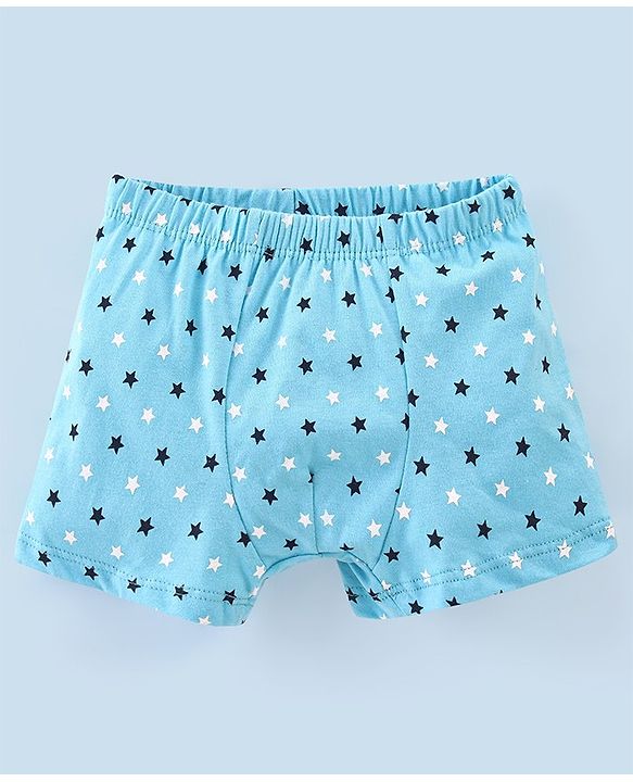Babyhug 100% Cotton Star Printed Trunk Pack of 5 - Multicolour