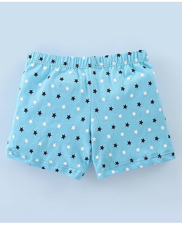 Babyhug 100% Cotton Star Printed Trunk Pack of 5 - Multicolour