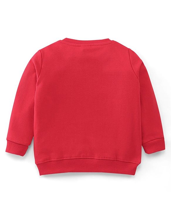 Babyhug Cotton Knit Full Sleeves Sweatshirt with Text Graphic Design Pack of 2 - Multicolour