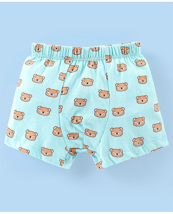 Babyhug 100% Cotton Knit Stripes & Printed Boxers Pack of 5 - Multicolour