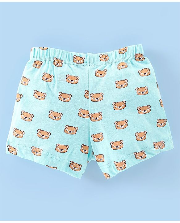 Babyhug 100% Cotton Knit Stripes & Printed Boxers Pack of 5 - Multicolour