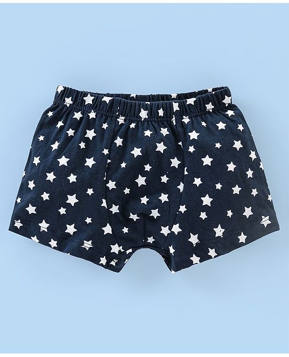 Babyhug 100% Cotton Knit Stripes & Printed Boxers Pack of 5 - Multicolour