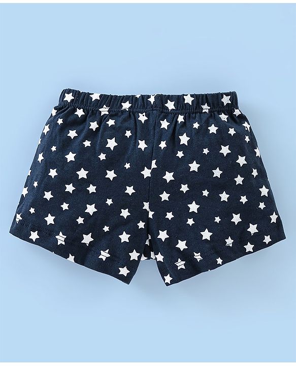 Babyhug 100% Cotton Knit Stripes & Printed Boxers Pack of 5 - Multicolour