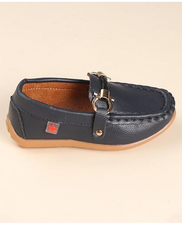 Cute Walk by Babyhug Slip Ons Party Wear Shoes - Navy Blue