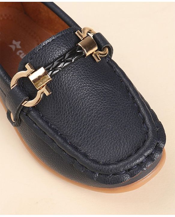 Cute Walk by Babyhug Slip Ons Party Wear Shoes - Navy Blue