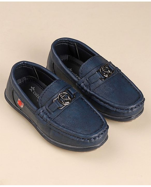 Cute Walk by Babyhug Slip On Loafers - Navy Blue