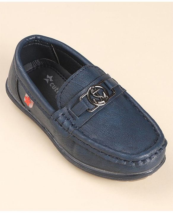 Cute Walk by Babyhug Slip On Loafers - Navy Blue