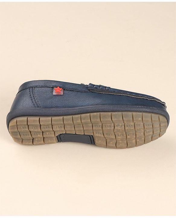 Cute Walk by Babyhug Slip On Formal & Party Wear Shoes with Applique - Navy Blue